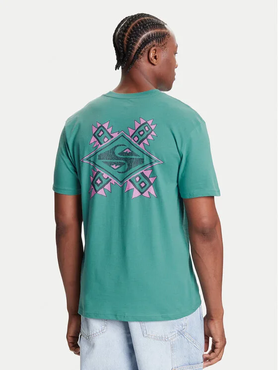 Quiksilver Тишърт Ev Swell Ovation Ss EQYZT08187 Зелен Comfort Fit – Мъжки тениски