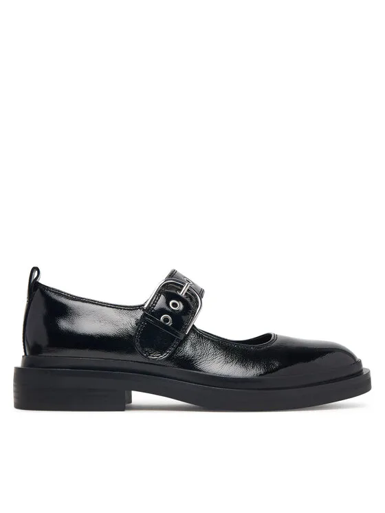 Clarks Обувки Previa Bar 26329411 Черен – Дамски равни затворени обувки