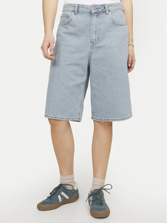 JJXX Дънкови шорти Eda 12253067 Син Wide Leg – Дамски дънкови шорти