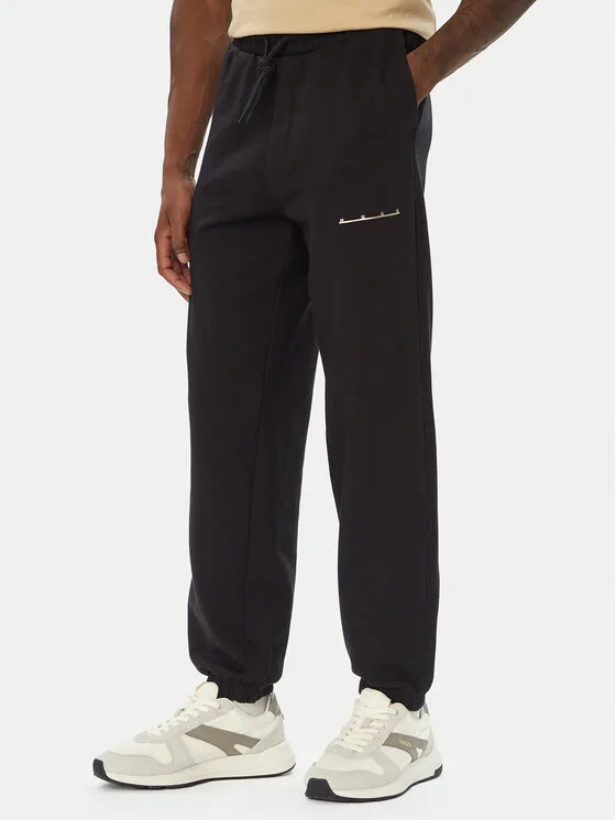 HUGO Долнище анцуг Datripant 50568125 Черен Relaxed Fit – Мъжки спортни панталони