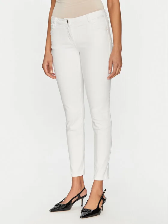 Morgan Дънки 211-PETRA1 Бял Skinny Fit – Дамски skinny дънки