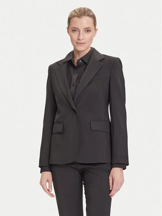 Weekend Max Mara Сако Lamine 2525046041 Черен Regular Fit – Дамски сака и жакети