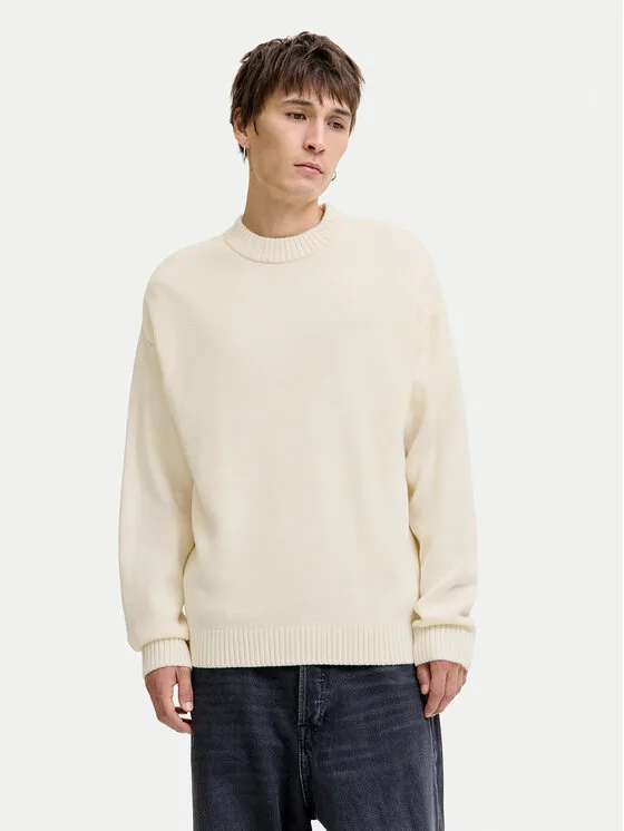 Jack & Jones Пуловер Urban 12278942 Екрю Relaxed Fit – Кремав – Мъжки пуловери и жилетки