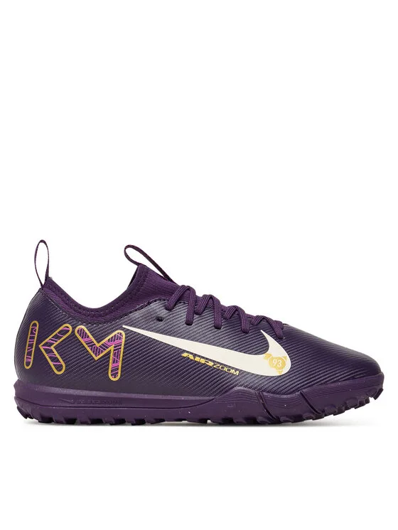 Nike Обувки за футбол Jr Zoom Vapor 16 Academy Km Tf FQ8285 500 Виолетов – Футболни стоножки