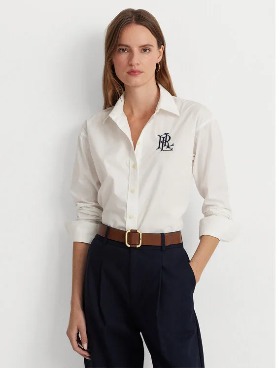 Дамска риза LAUREN RALPH LAUREN 200932538001 бяла – Дамски ежедневни ризи