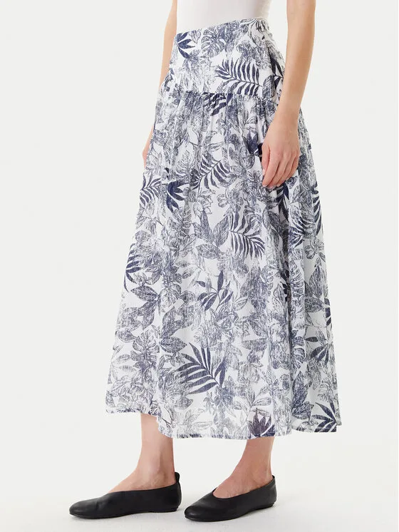 United Colors Of Benetton Макси пола 4ENDD004R Син Relaxed Fit – Дамски макси поли