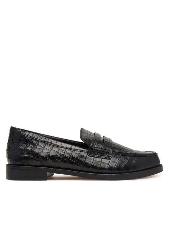 Дамски обувки Clarks Straven2 Penny черни – Черен – Дамски равни затворени обувки