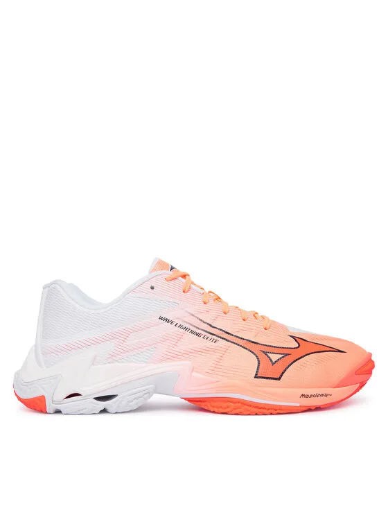 Mizuno Обувки за зала Wave Lightning Elite V1GA2600 Коралов – Обувки за спортове на закрито