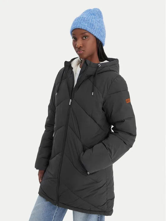 Roxy Зимно яке Better Weather ERJJK03634 Черен Regular Fit – Дамски зимни якета