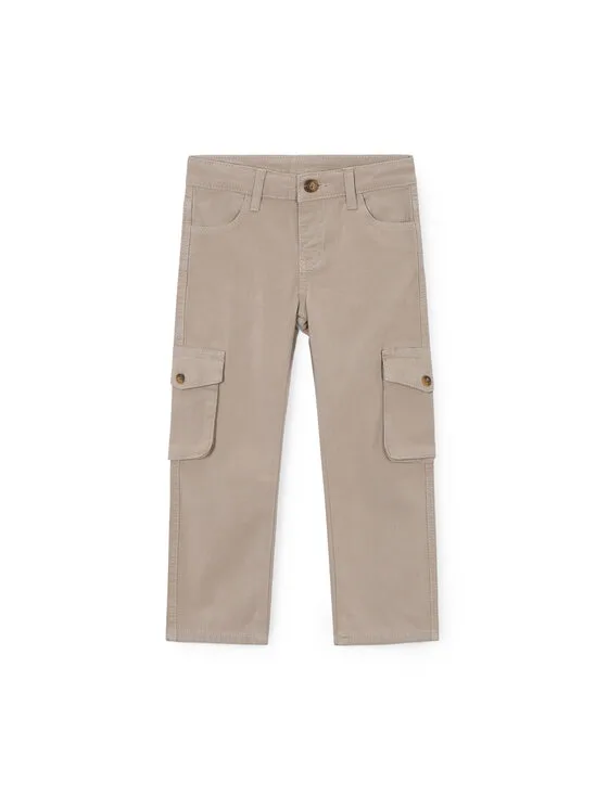 Mayoral Чино панталони 3577 Бежов Regular Fit – Мъжки текстилни панталони