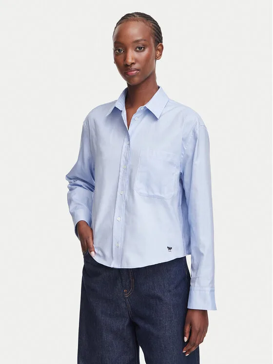 Weekend Max Mara Риза Nuoro 2625116091 Светлосин Regular Fit – Дамски ежедневни ризи