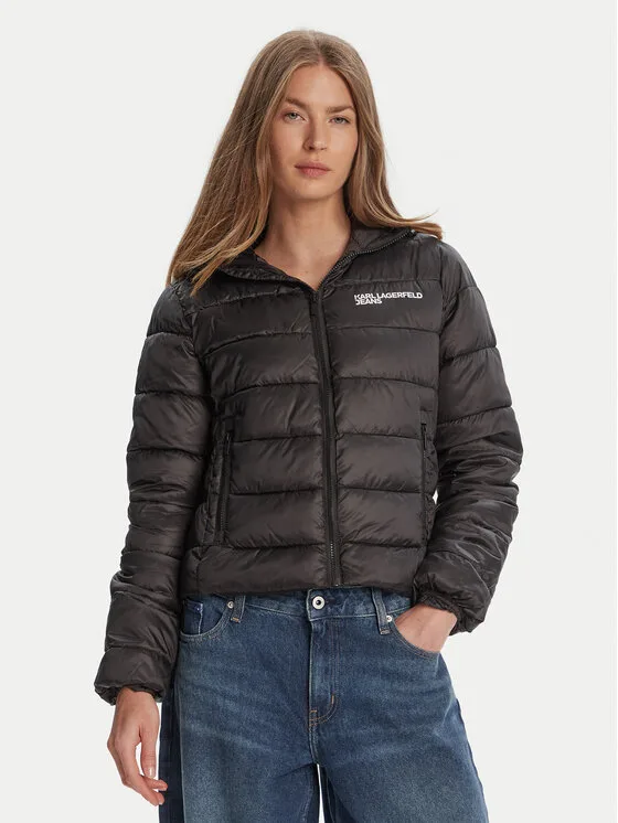 Дамско зимно яке Karl Lagerfeld Jeans A3W15026 черно – Черен – Дамски зимни якета