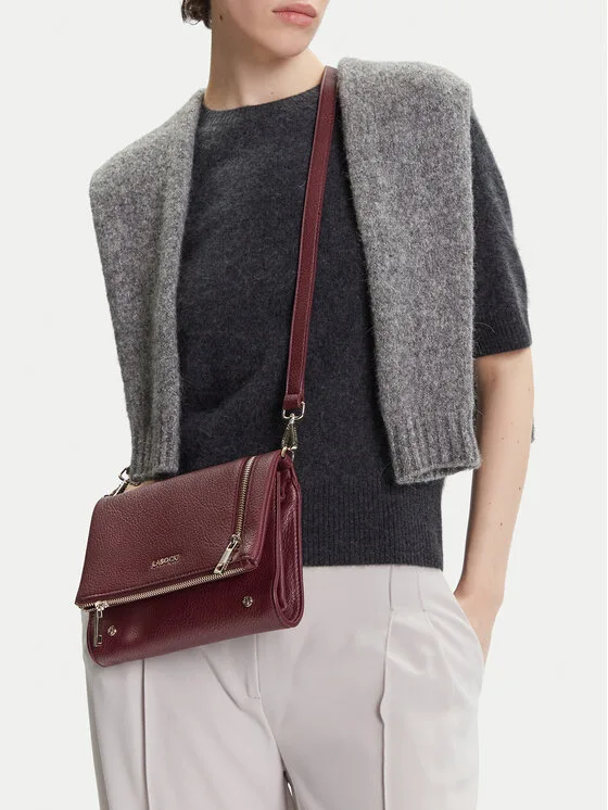 Lasocki Дамска чанта LSK-K-028-06 Бордо – Crossbody чанти