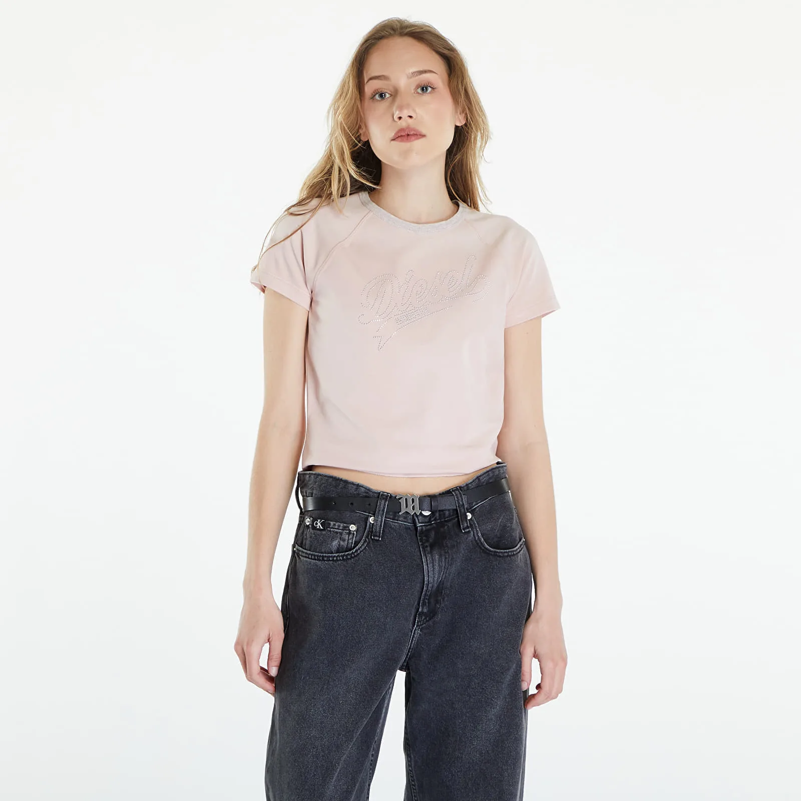 Тениска Diesel T-Vincie T-Shirt Rose Smoke L – Дамски тениски