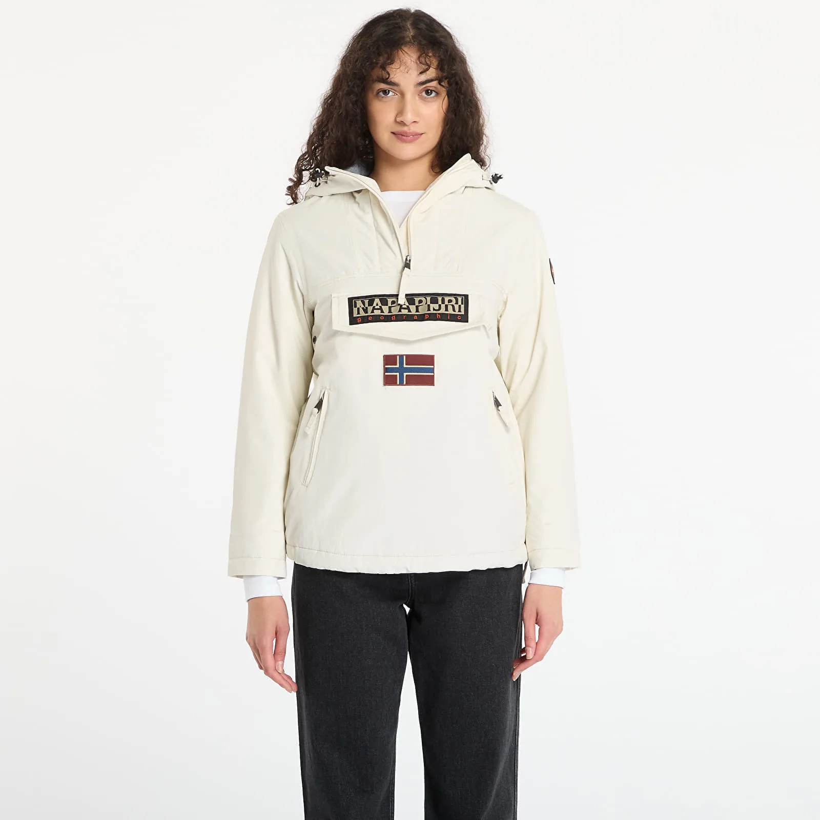 Дамско яке Napapijri Rainforest Pocket 4 бежово – Beige Dimity – Дамски преходни якета