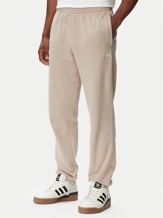 Мъжки спортен панталон adidas Trefoil Essentials French Terry бежов – Мъжки спортни панталони