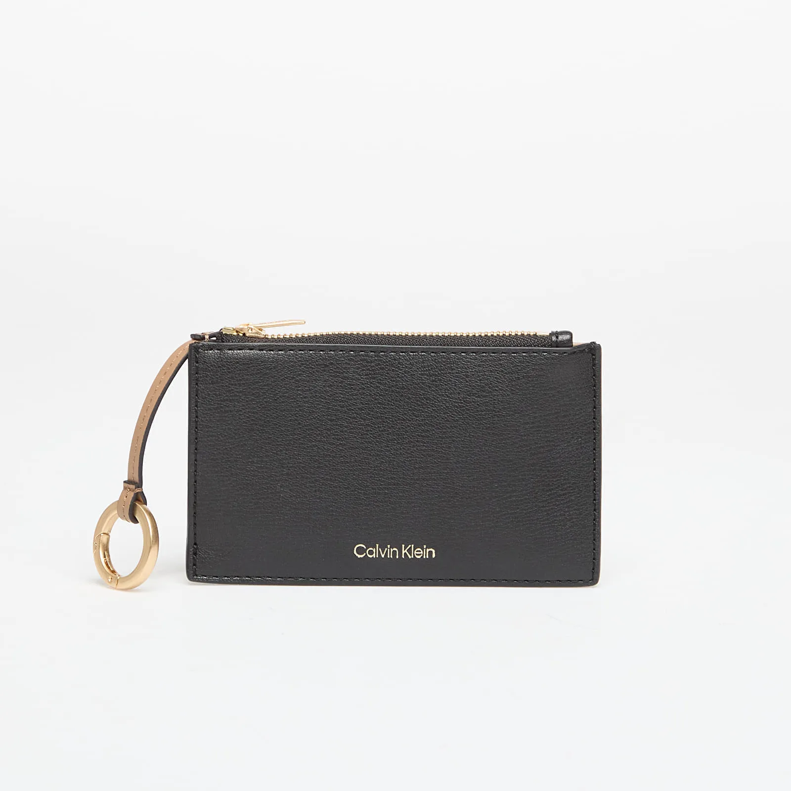 Мъжко портмоне Calvin Klein Foil Logo Top Zip Cardcase черно – Black – Мъжки портмонета