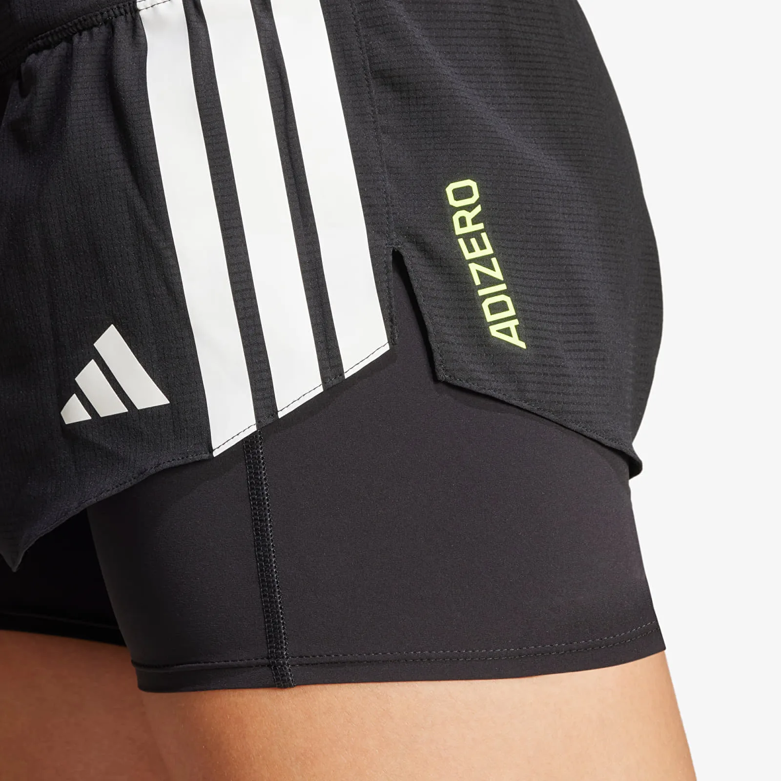 Къси панталони adidas Adizero Running 2-In-1 Gel Pocket Shorts Black XS – Дамски къси панталони