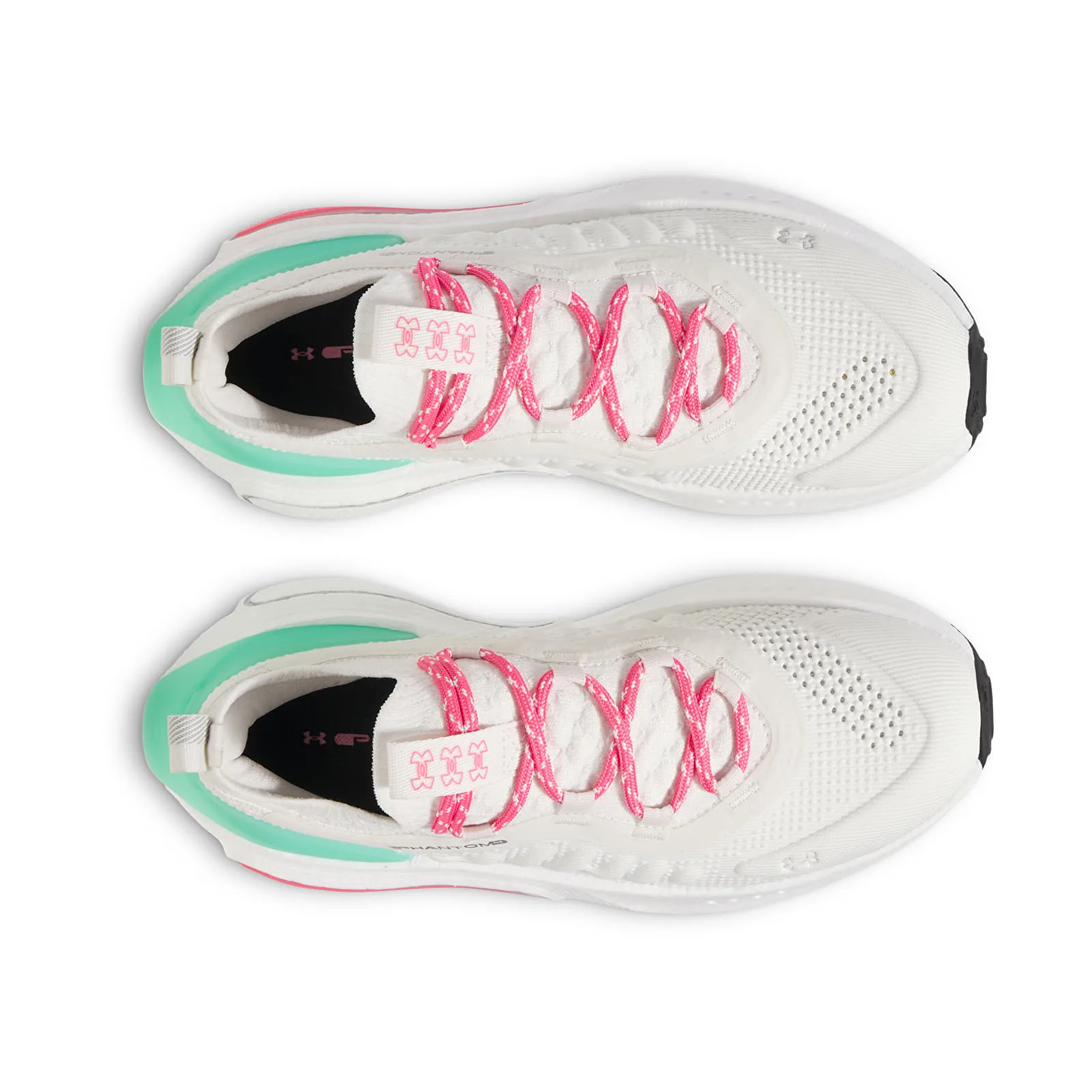 Дамски маратонки Under Armour Phantom 4 бели/зелени – White Quartz|Comet Green|Super Pink – Дамски ниски маратон…