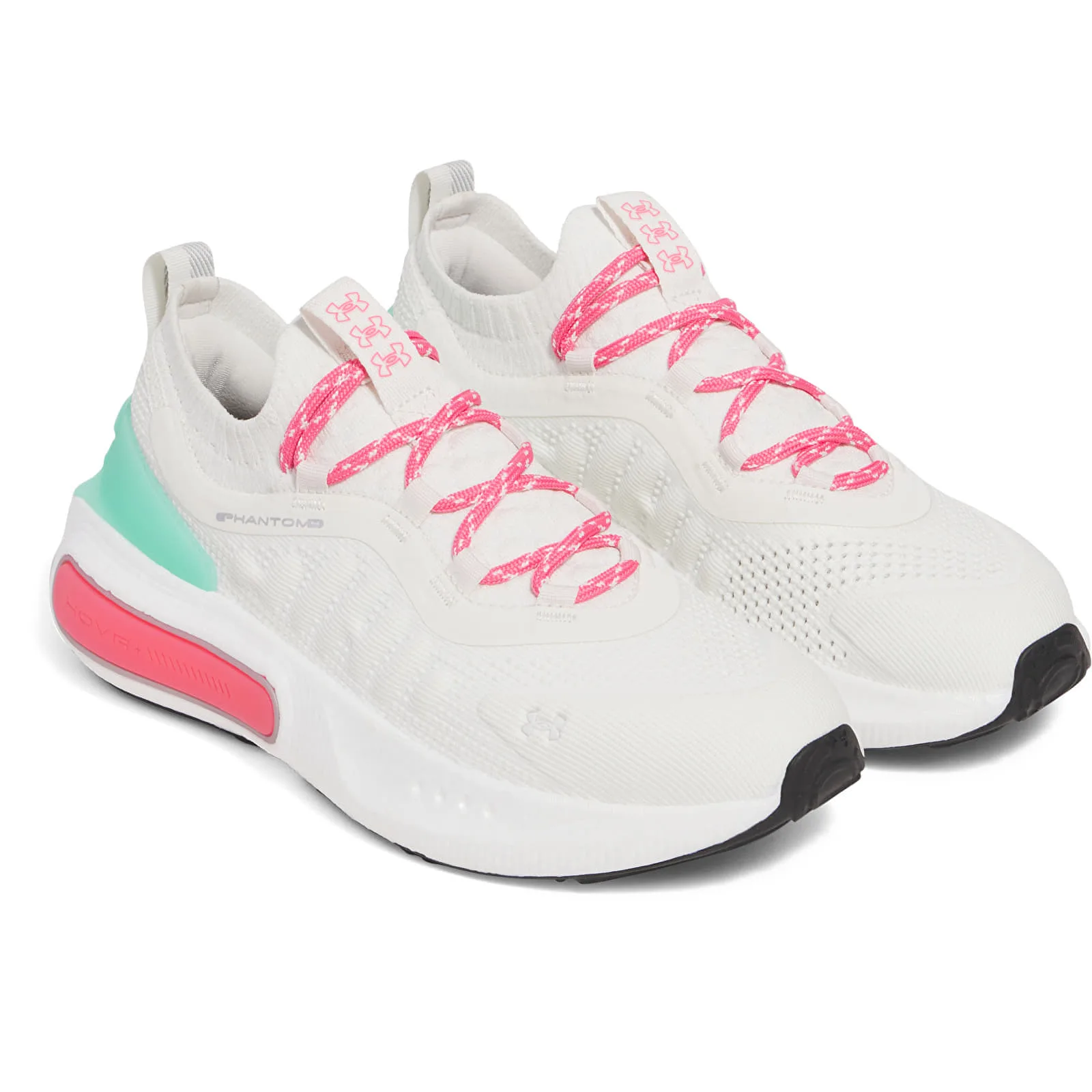 Дамски маратонки Under Armour Phantom 4 бели/зелени – White Quartz|Comet Green|Super Pink – Дамски ниски маратон…