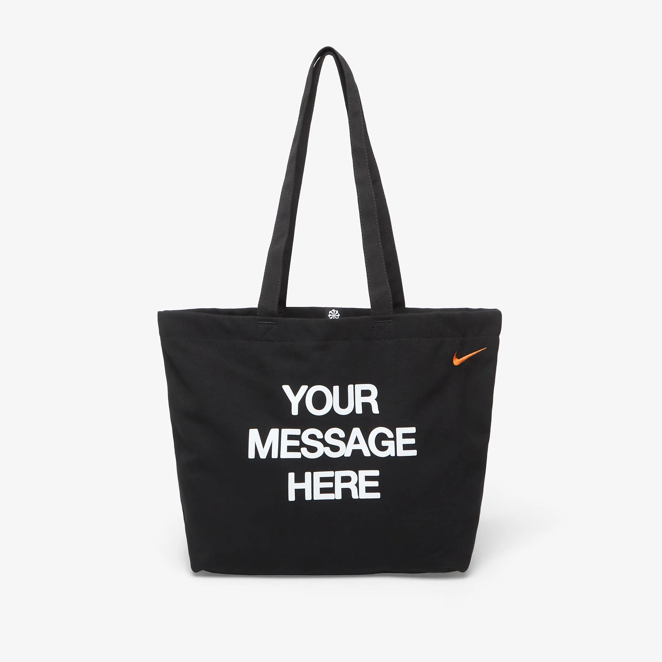 Чанта Nike Heritage "Your Message Here" Tote Bag 22L Black/ White/ Safety Orange Universal – Black|White|Safety Orange – Crossbody чанти