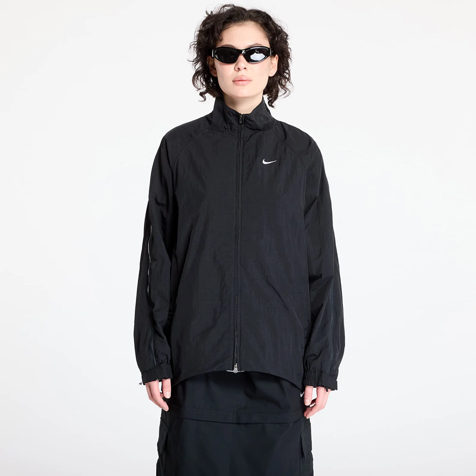 Яке Nike Sportswear Collection Women's Repel Zip Jacket Black/ White XL – Black|White – Дамски якета и палта