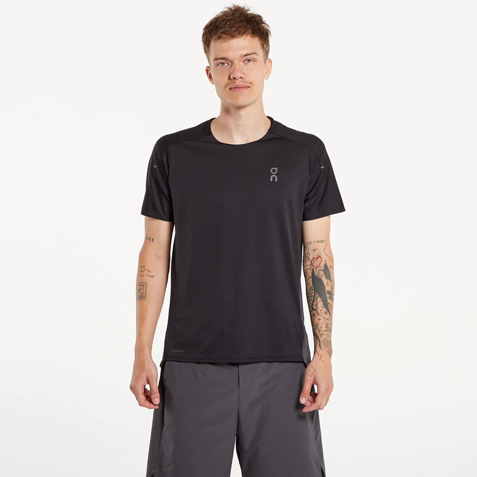 Тениска On Performance Short Sleeve Tee Black/ Eclipse S – Black|Eclipse – Мъжки тениски