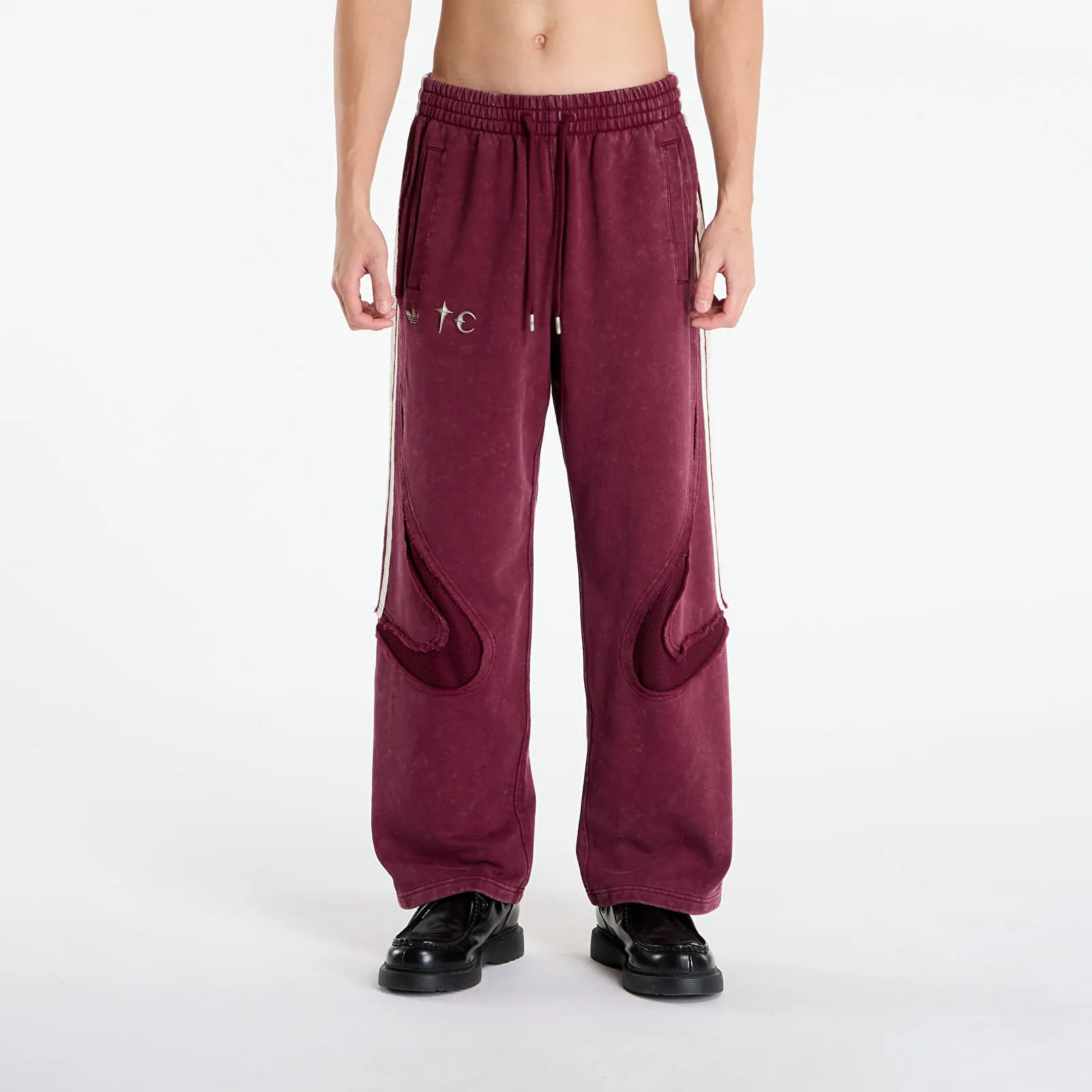 Мъжки суитшърт adidas Originals x Thug Club Teamgeist Joggers бордо – Maroon|Silver Met. – Мъжки суитшърти без цип
