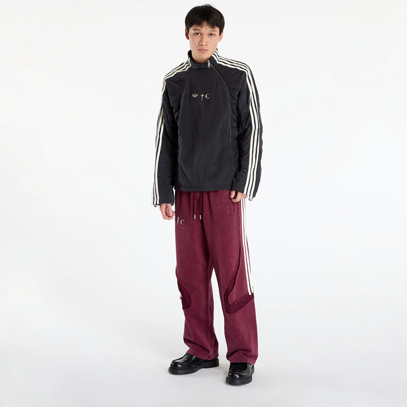 Мъжки суитшърт adidas Originals x Thug Club Teamgeist Joggers бордо – Maroon|Silver Met. – Мъжки суитшърти без цип