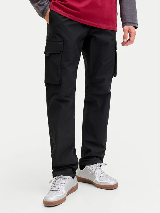 Jack & Jones Долнище анцуг Kane Ivan 12288610 Черен Regular Fit – Мъжки спортни панталони