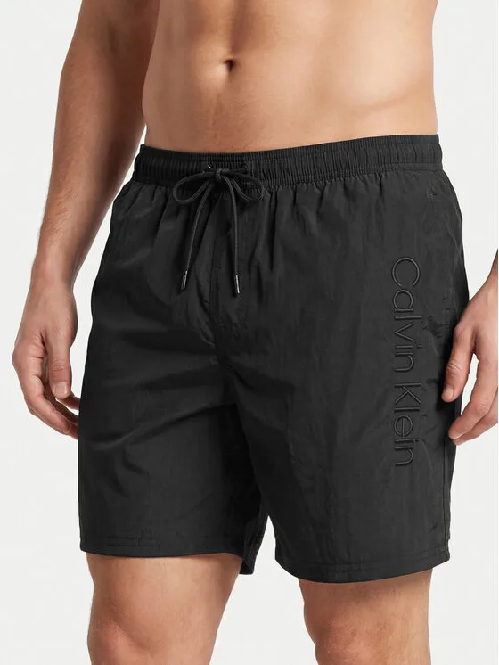 Мъжки плувни шорти Calvin Klein Swimwear LV00N61029 черни – Черен – Мъжки бански