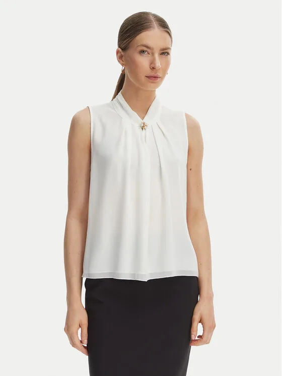 Rinascimento Блуза CFC0127646003 Бял Regular Fit – Дамски блузи