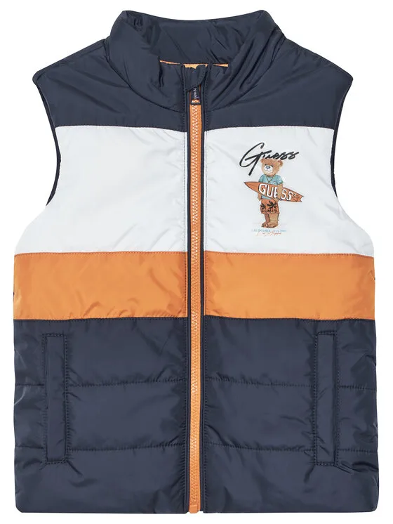 Guess Елек N6GL02 WCFM2 Тъмносин Regular Fit – Мъжки елеци