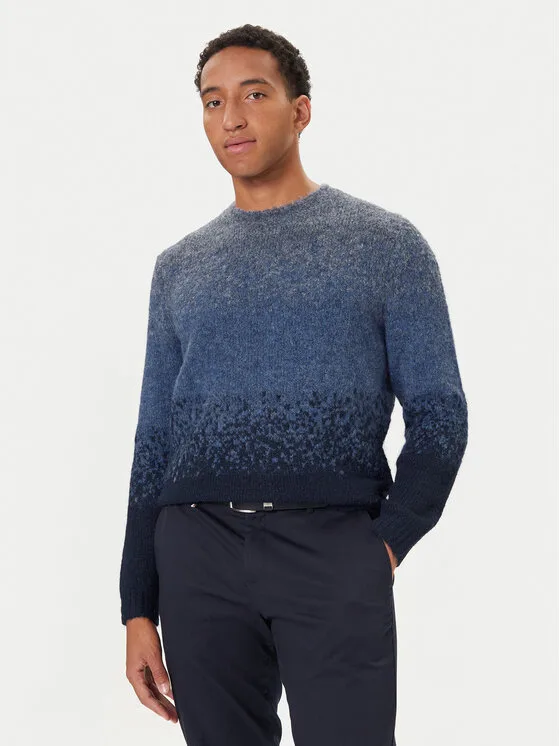 Guess Пуловер M5BR39 Z0932 Син Regular Fit – Мъжки пуловери и жилетки