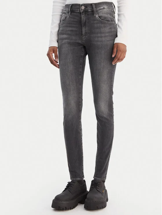 Дамски дънки G-STAR Raw сиви – Дамски skinny дънки