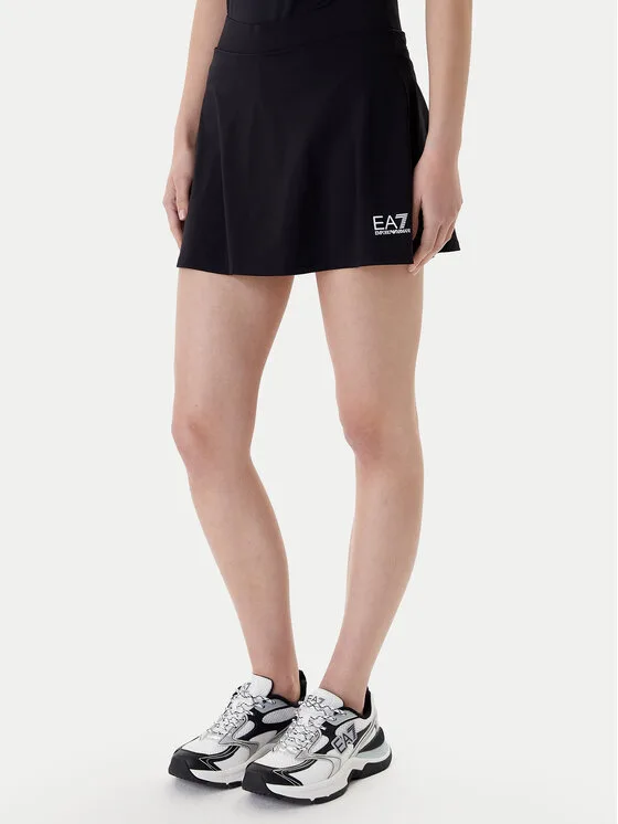 EA7 Emporio Armani Пола-шорти 7W000507 AF14524 UC001 Черен Regular Fit – Дамски къси панталони