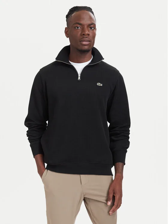 Мъжки суитшърт Lacoste SH1927 черен – Мъжки суитшърти без цип