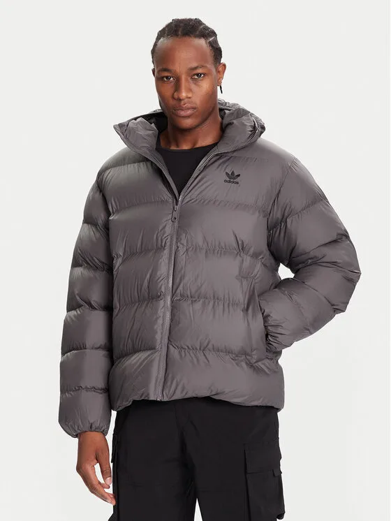 Мъжко пухено яке adidas Tonal сиво – Мъжки пухени якета