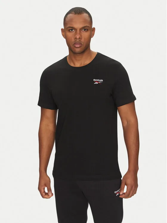 Reebok Тишърт 100221874 Черен Regular Fit – Мъжки тениски