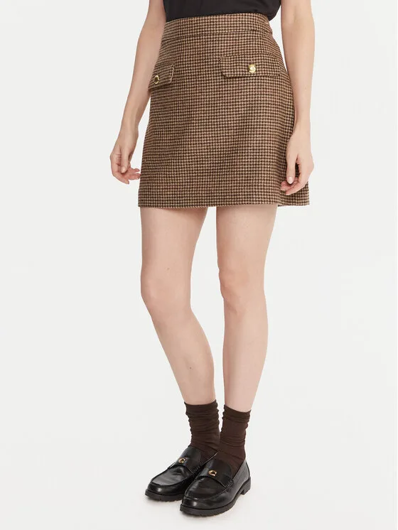 Barbour Мини пола Sophia LSK0130MI11 Кафяв Regular Fit – Дамски мини поли