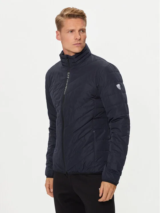 EA7 Emporio Armani Пухено яке 8NPB13 PNE1Z 1562 Тъмносин Regular Fit – Мъжки пухени якета