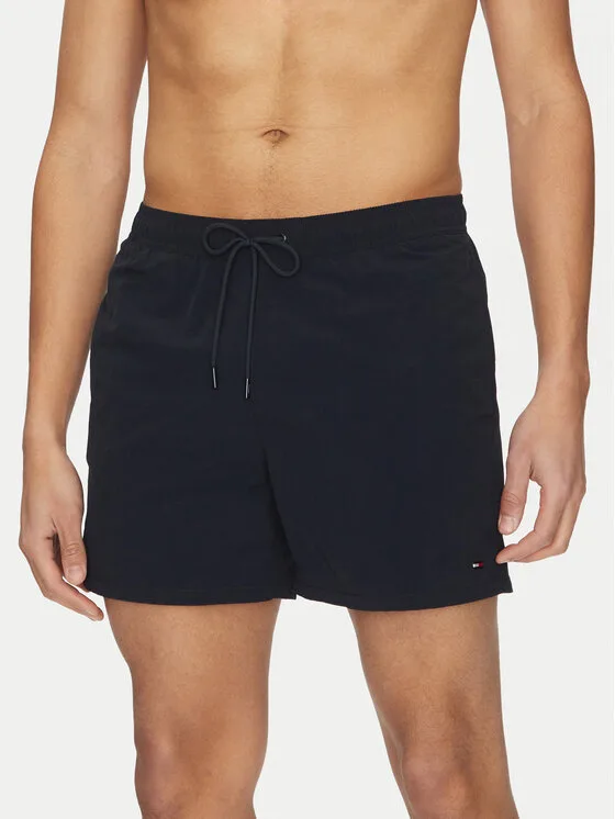 Мъжки плувни шорти Tommy Hilfiger UM0UM03477 тъмносини – Мъжки бански