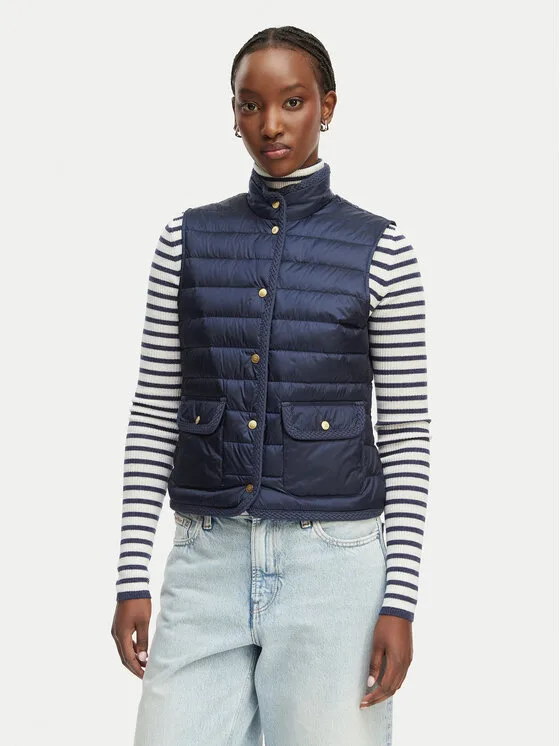 Дамски елек Tommy Hilfiger тъмносин – Дамски елеци