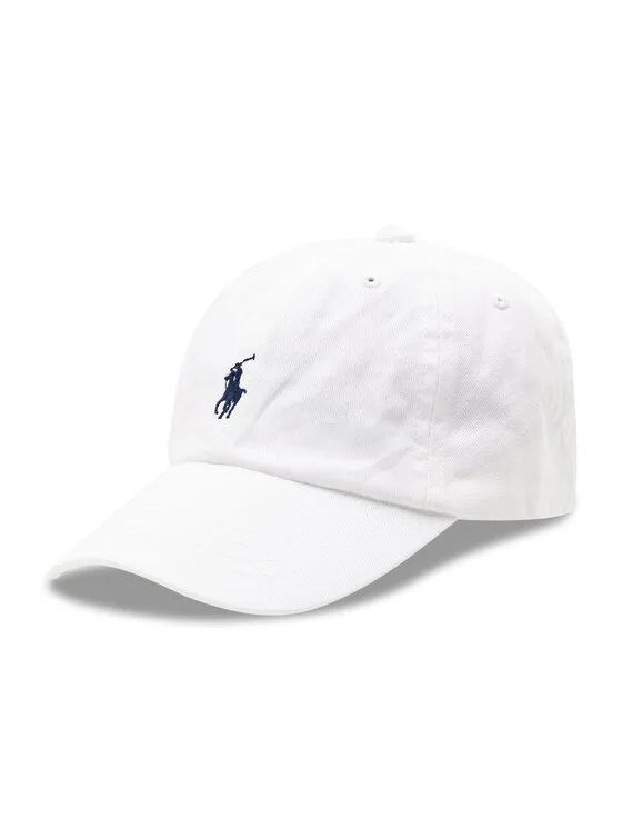 Детска шапка с козирка Polo Ralph Lauren Clsc бяла – Шапки с козирка