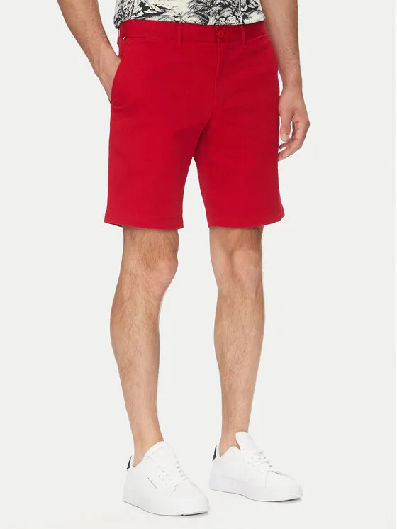 Tommy Hilfiger Шорти от плат Brooklyn MW0MW23563 Червен Regular Fit – Мъжки текстилни къси панталони