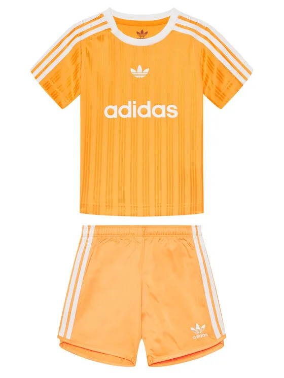 adidas Комплект тишърт и панталонки Football JC6589 Жълт Regular Fit – Детски комплекти