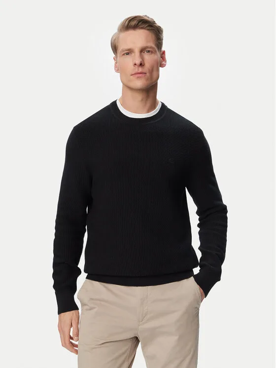Calvin Klein Пуловер LV04LF304G Черен Regular Fit – Мъжки пуловери и жилетки