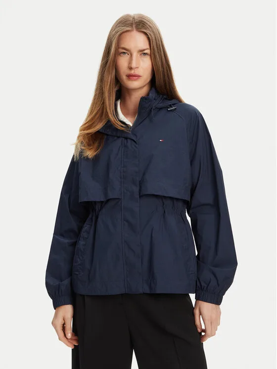 Дамско яке Tommy Hilfiger WW0WW46444 тъмносиньо – Дамски преходни якета