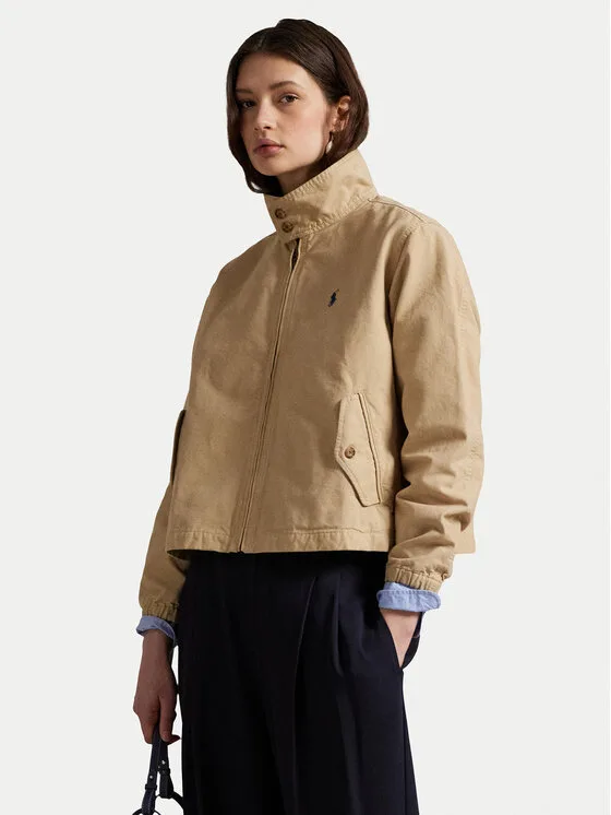 Polo Ralph Lauren Преходно яке 211936442003 Бежов Straight Fit – Дамски преходни якета