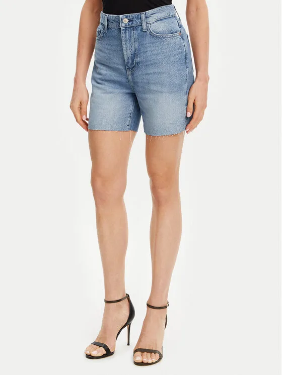 Дамски дънкови шорти Guess сини